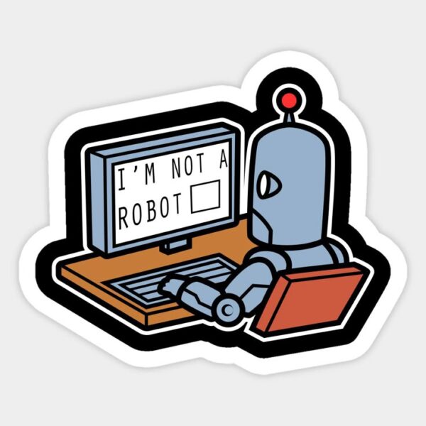 I am not a Robot-sticker
