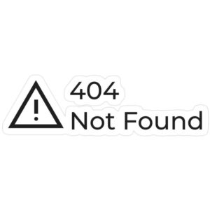 404 not found-sticker